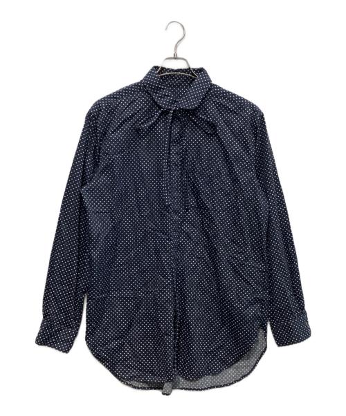 Engineered Garments（エンジニアド ガーメンツ）Engineered Garments (エンジニアド ガーメンツ) ドットラウンドカラーシャツ ネイビー サイズ:Mの古着・服飾アイテム