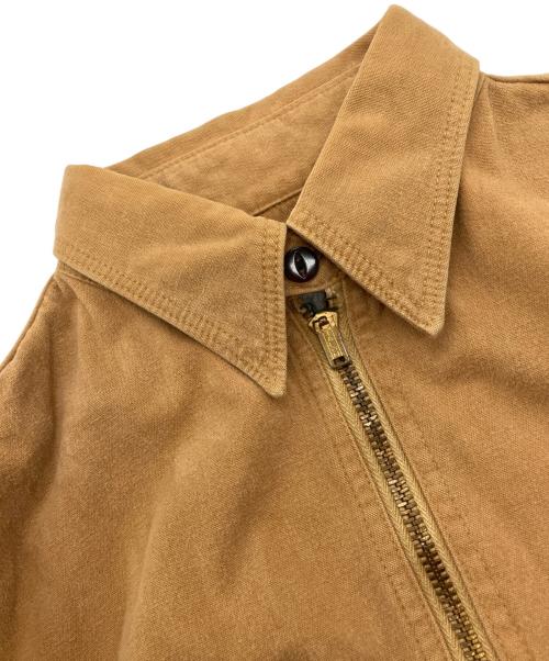 ATLAST & CO（アットラスト）ATLAST & CO (アットラスト) ハーフジップシャツ ベージュ サイズ:14 1/2の古着・服飾アイテム
