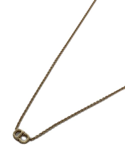 Christian Dior（クリスチャン ディオール）Christian Dior (クリスチャン ディオール) CDラインストーンネックレス ゴールドカラー サイズ:-の古着・服飾アイテム