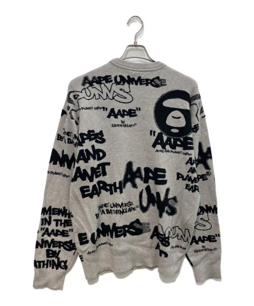 Aape BY A BATHING APE（エーエイプ バイ アベイシングエイプ）Aape BY A BATHING APE (エーエイプ バイ アベイシングエイプ) CREW NECK KNIT グレー サイズ:L 未使用品の古着・服飾アイテム