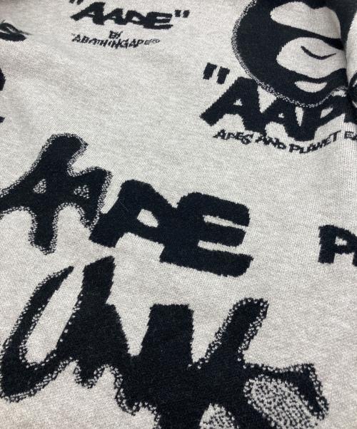 Aape BY A BATHING APE（エーエイプ バイ アベイシングエイプ）Aape BY A BATHING APE (エーエイプ バイ アベイシングエイプ) CREW NECK KNIT グレー サイズ:L 未使用品の古着・服飾アイテム