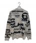 Aape BY A BATHING APE (エーエイプ バイ アベイシングエイプ) CREW NECK KNIT グレー サイズ:L 未使用品：10000円