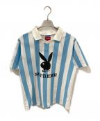 SUPREME×PLAY BOYシュプリーム×プレイボーイ）の古着「SOCCER JERSEY  18SS」｜ブルー