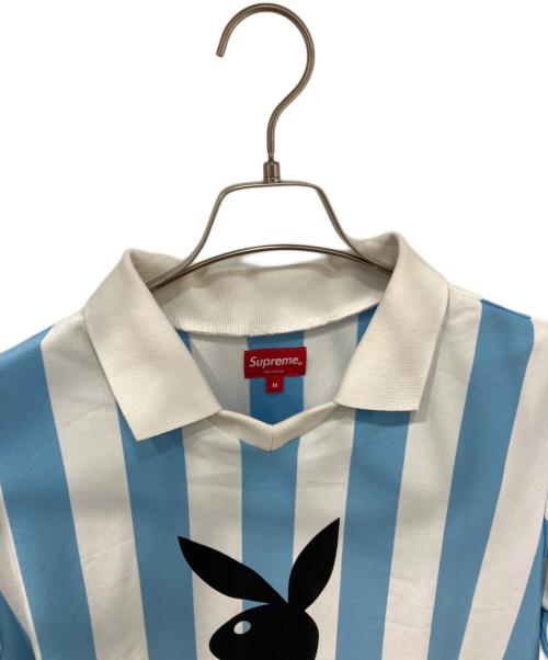 SUPREME（シュプリーム）Supreme (シュプリーム) PLAY BOY (プレイボーイ) SOCCER JERSEY  18SS ブルー サイズ:Mの古着・服飾アイテム
