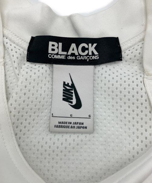 BLACK COMME des GARCONS（ブラックコムデギャルソン）BLACK COMME des GARCONS (ブラックコムデギャルソン) NIKE (ナイキ) ゲームシャツ　1T-T102 ホワイト サイズ:Lの古着・服飾アイテム