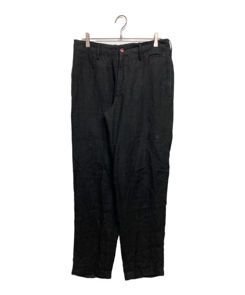 Yohji Yamamoto pour homme（ヨウジヤマモト プールオム）Yohji Yamamoto pour homme (ヨウジヤマモト プールオム) 赤ボタン ステッチデザインパンツ　HY-P47-801 ブラック サイズ:SIZE　２の古着・服飾アイテム
