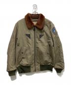 AVIREXアヴィレックス）の古着「TYPE B-15A CUSTOM フライトジャケット　Sleepy-Time Gal 」｜オリーブ