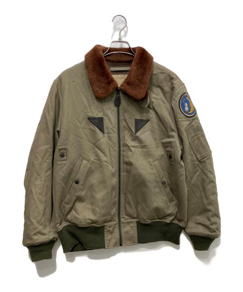 AVIREX（アヴィレックス）AVIREX (アヴィレックス) TYPE B-15A CUSTOM フライトジャケット　Sleepy-Time Gal  オリーブ サイズ:44の古着・服飾アイテム