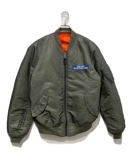 AVIREX（アヴィレックス）AVIREX (アヴィレックス) ピンナップガール フライトジャケット オリーブ サイズ:XLの古着・服飾アイテム