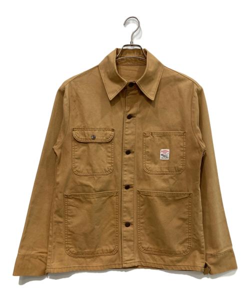 Pointer（ポインター）POINTER (ポインター) カバーオール　USA製 ブラウン サイズ:Sの古着・服飾アイテム