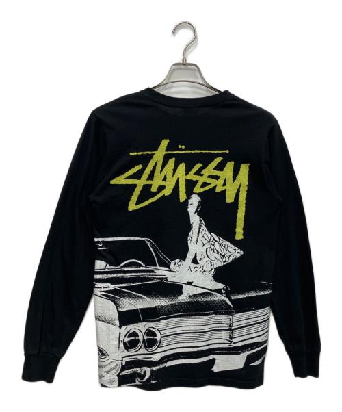 stussy（ステューシー）stussy (ステューシー) beat crazy tee ブラック サイズ:Sの古着・服飾アイテム