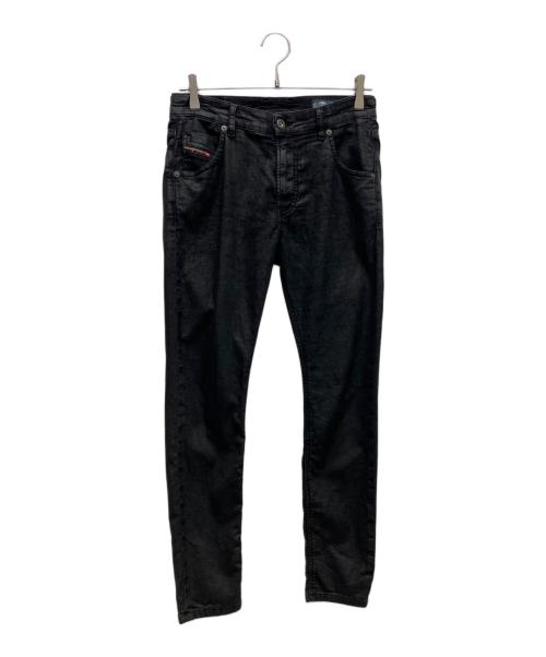 DIESEL（ディーゼル）DIESEL (ディーゼル) コーティングスキニーパンツ ブラック サイズ:W25の古着・服飾アイテム