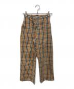 BURBERRY GOLFバーバリーゴルフ）の古着「ノバチェックパンツ」｜ベージュ