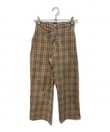 BURBERRY GOLF（バーバリーゴルフ）の古着「ノバチェックパンツ」｜ベージュ