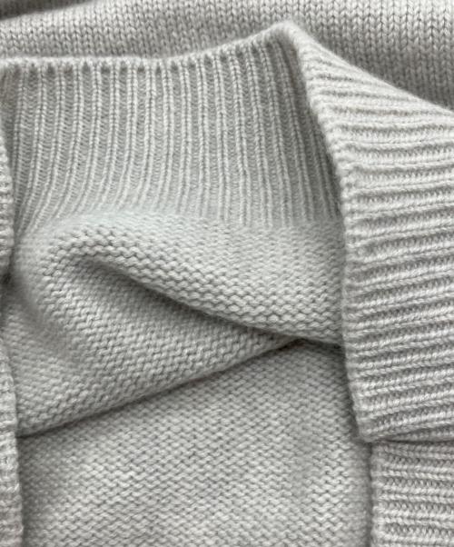 CELINE（セリーヌ）CELINE (セリーヌ) S/Sカシミヤハイネックニット グレー サイズ:Lの古着・服飾アイテム