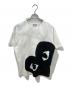 PLAY COMME des GARCONS（プレイコムデギャルソン）の古着「デカブラックハートTシャツ　AX-T347」｜ブラック×ホワイト