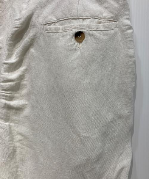 CELINE（セリーヌ）CELINE (セリーヌ) リネンブレンドパンツ ホワイト サイズ:36の古着・服飾アイテム