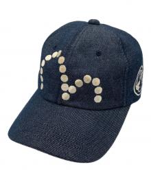 EVISU（エヴィス）の古着「ドットカモメデニムキャップ」｜ネイビー