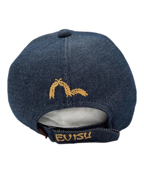 EVISU（エヴィス）EVISU (エヴィス) ドットカモメデニムキャップ ネイビーの古着・服飾アイテム