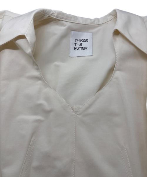 THINGS THAT MATTER（シングスザットマター）THINGS THAT MATTER (シングスザットマター) MOON SILHOUETTE MAXIDRESS　0582TM0105P ベージュ サイズ:01の古着・服飾アイテム