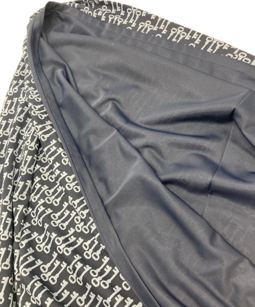 Leilian（レリアン）LEILIAN (レリアン) 鍵柄ブラウスワンピース　LL71029A-UM ブルー サイズ:11の古着・服飾アイテム