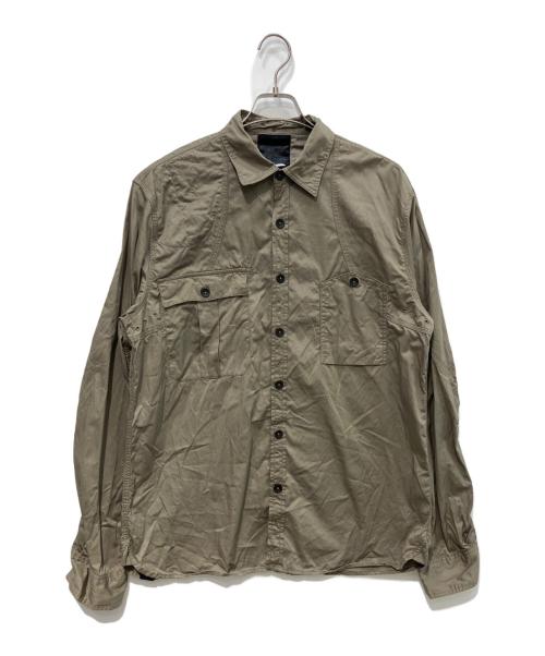 Denham（デンハム）Denham (デンハム) ミリタリーシャツ グレー サイズ:XLの古着・服飾アイテム