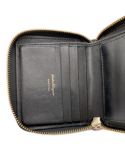 Salvatore Ferragamo（サルヴァトーレ フェラガモ）Salvatore Ferragamo (サルヴァトーレ フェラガモ) ガンチーニ レザー 財布 ブラックの古着・服飾アイテム
