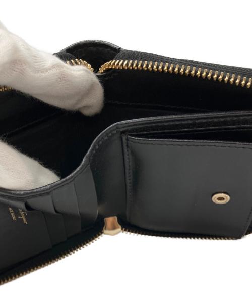 Salvatore Ferragamo（サルヴァトーレ フェラガモ）Salvatore Ferragamo (サルヴァトーレ フェラガモ) ガンチーニ レザー 財布 ブラックの古着・服飾アイテム
