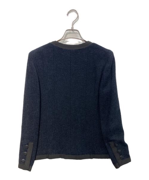 CHANEL（シャネル）CHANEL (シャネル) ツイードジャケット　 02P　P19120V11109 ネイビー サイズ:36の古着・服飾アイテム