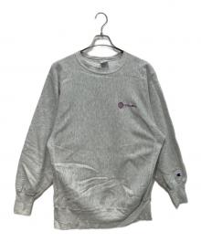 Champion（チャンピオン）の古着「90’s リバースウェーブ企業ロゴスウェット　刺繍タグ　CS FIRST BOSTON」｜グレー