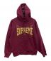 Supreme（シュプリーム）の古着「Rhinestone Shadow Hooded Sweatshirt　22FW」｜ボルドー