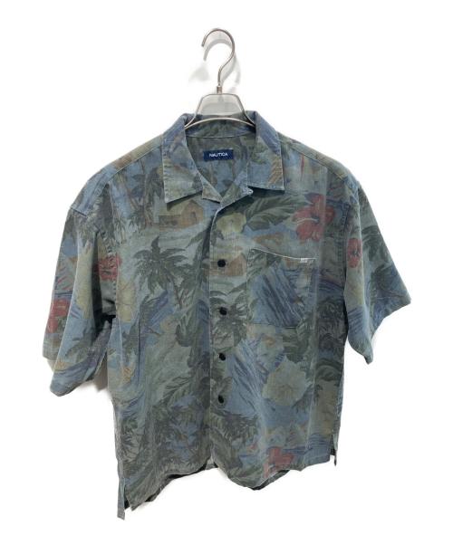 NAUTICA（ノーティカ）NAUTICA (ノーティカ) 総柄シャツ　251-1094 ブルー サイズ:Ｍの古着・服飾アイテム