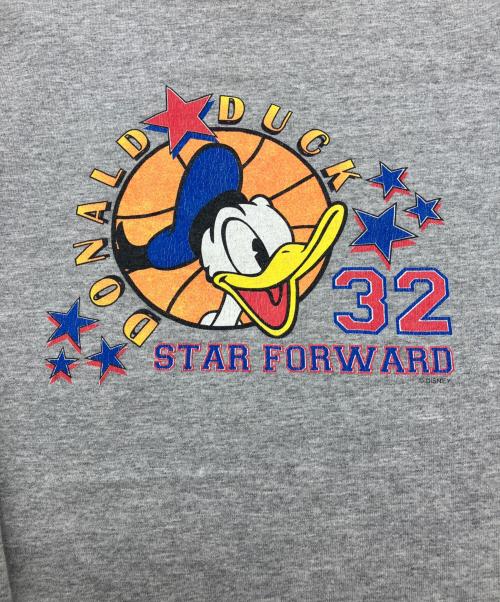 MICKEY & CO（ミッキー＆コー）MICKEY & CO (ミッキー＆コー) ドナルドダックプリントTシャツ グレー サイズ:Mの古着・服飾アイテム