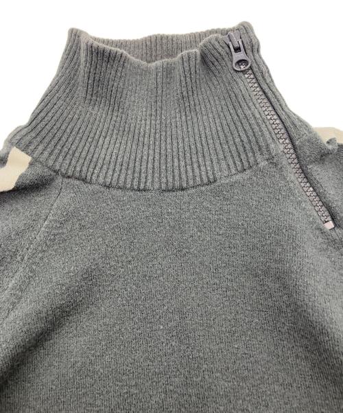 EMPORIO ARMANI（エンポリオ アルマーニ）EMPORIO ARMANI (エンポリオ アルマーニ) ジップアップニット グレー サイズ:Ｍの古着・服飾アイテム