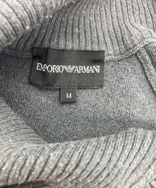 EMPORIO ARMANI（エンポリオ アルマーニ）EMPORIO ARMANI (エンポリオ アルマーニ) ジップアップニット グレー サイズ:Ｍの古着・服飾アイテム