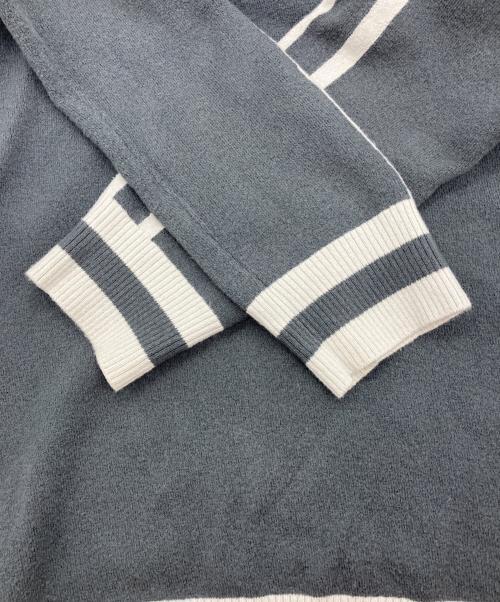 EMPORIO ARMANI（エンポリオ アルマーニ）EMPORIO ARMANI (エンポリオ アルマーニ) ジップアップニット グレー サイズ:Ｍの古着・服飾アイテム