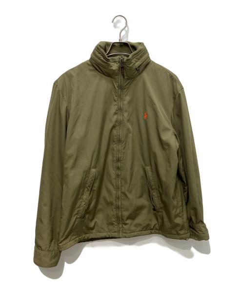 POLO RALPH LAUREN（ポロ・ラルフローレン）POLO RALPH LAUREN (ポロ・ラルフローレン) ナイロンジャケット カーキ サイズ:Lの古着・服飾アイテム