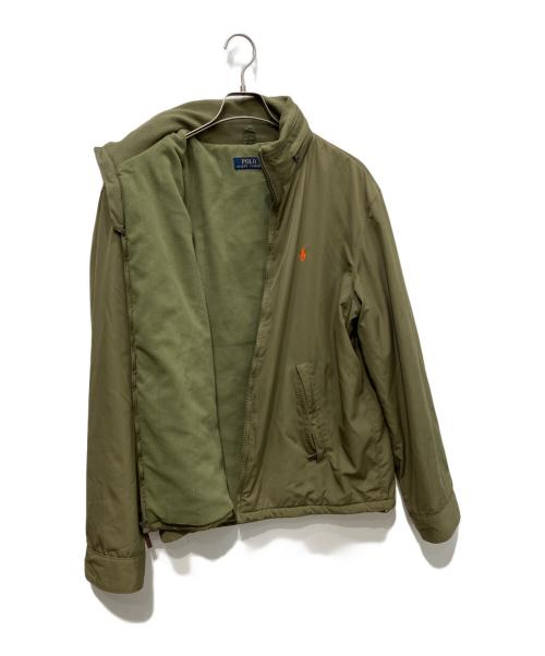 POLO RALPH LAUREN（ポロ・ラルフローレン）POLO RALPH LAUREN (ポロ・ラルフローレン) ナイロンジャケット カーキ サイズ:Lの古着・服飾アイテム