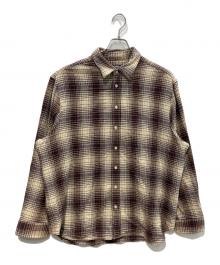 RAF SIMONS（ラフシモンズ）の古着「BIG FIT THE OTHERS SHIRT　20AW 」｜ブラウン×ベージュ