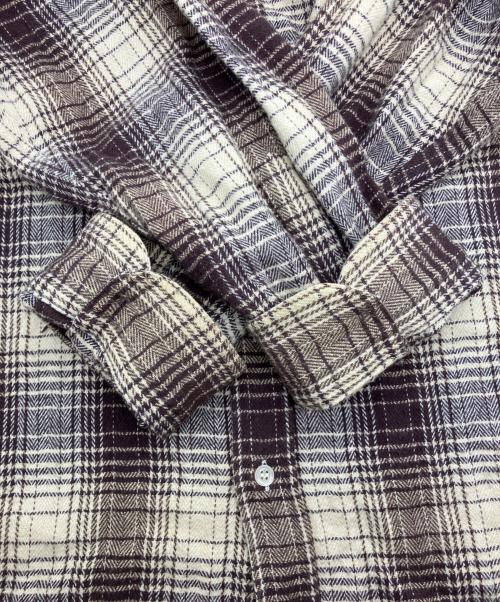 RAF SIMONS（ラフシモンズ）RAF SIMONS (ラフシモンズ) BIG FIT THE OTHERS SHIRT　20AW  ブラウン×ベージュ サイズ:48の古着・服飾アイテム