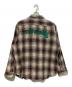 RAF SIMONS (ラフシモンズ) BIG FIT THE OTHERS SHIRT　20AW  ブラウン×ベージュ サイズ:48：30000円