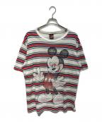 DISNEYディズニー）の古着「90sミッキープリントTシャツ」｜ホワイト