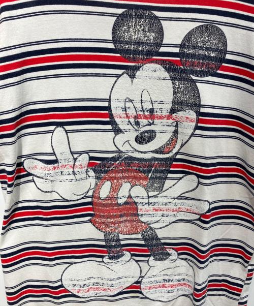 DISNEY（ディズニー）Disney (ディズニー) 90sミッキープリントTシャツ ホワイト サイズ:-の古着・服飾アイテム