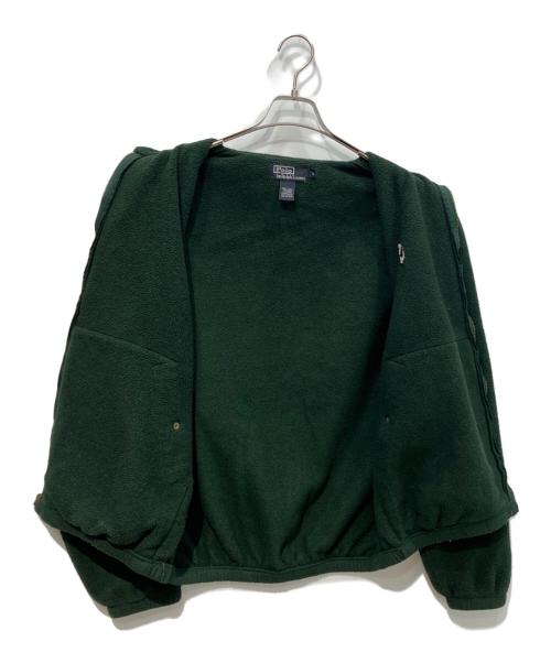 POLO RALPH LAUREN（ポロ・ラルフローレン）POLO RALPH LAUREN (ポロ・ラルフローレン) フリースジャケット グリーン サイズ:Lの古着・服飾アイテム