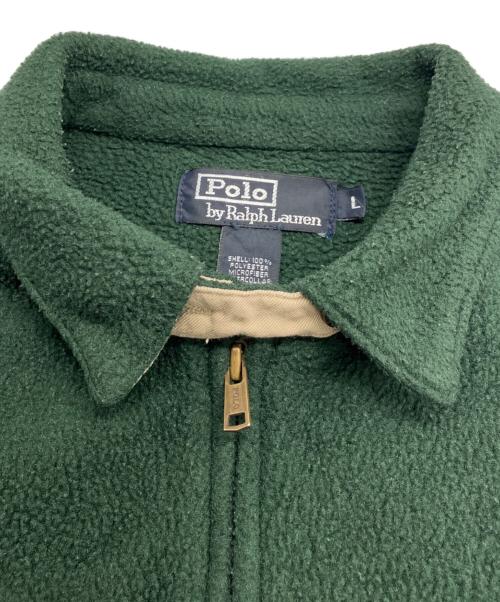 POLO RALPH LAUREN（ポロ・ラルフローレン）POLO RALPH LAUREN (ポロ・ラルフローレン) フリースジャケット グリーン サイズ:Lの古着・服飾アイテム