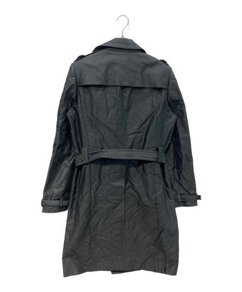 BALENCIAGA（バレンシアガ）BALENCIAGA (バレンシアガ) トレンチコート　2008年　ニコラ期  ブラック サイズ:48の古着・服飾アイテム