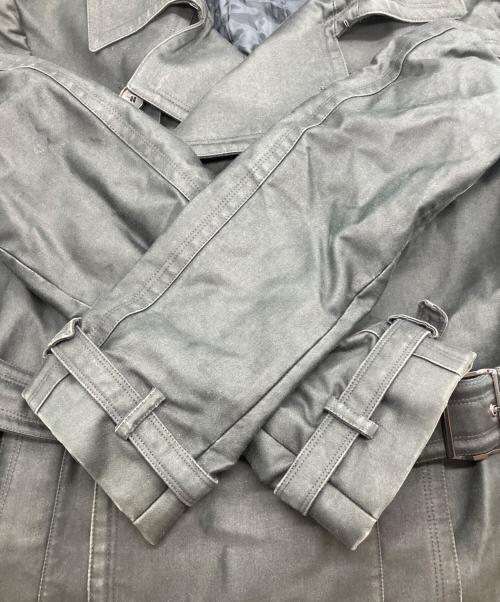 BALENCIAGA（バレンシアガ）BALENCIAGA (バレンシアガ) トレンチコート　2008年　ニコラ期  ブラック サイズ:48の古着・服飾アイテム