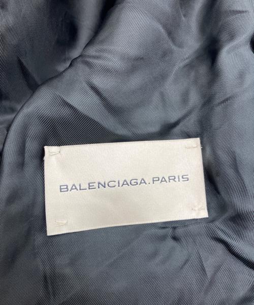 BALENCIAGA（バレンシアガ）BALENCIAGA (バレンシアガ) トレンチコート　2008年　ニコラ期  ブラック サイズ:48の古着・服飾アイテム