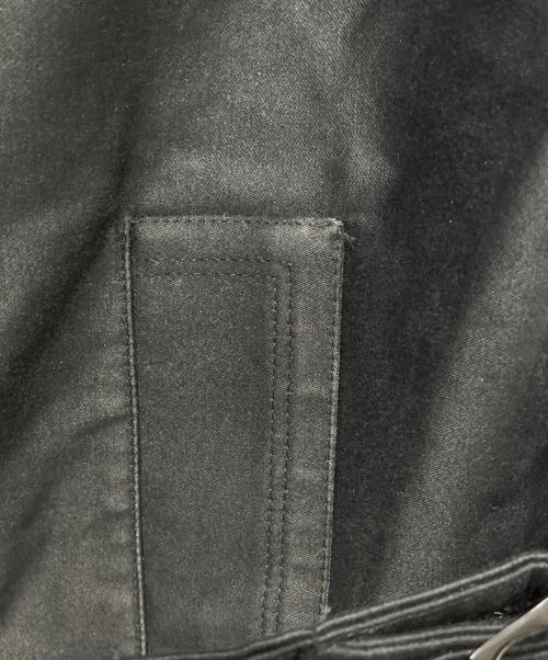 BALENCIAGA（バレンシアガ）BALENCIAGA (バレンシアガ) トレンチコート　2008年　ニコラ期  ブラック サイズ:48の古着・服飾アイテム