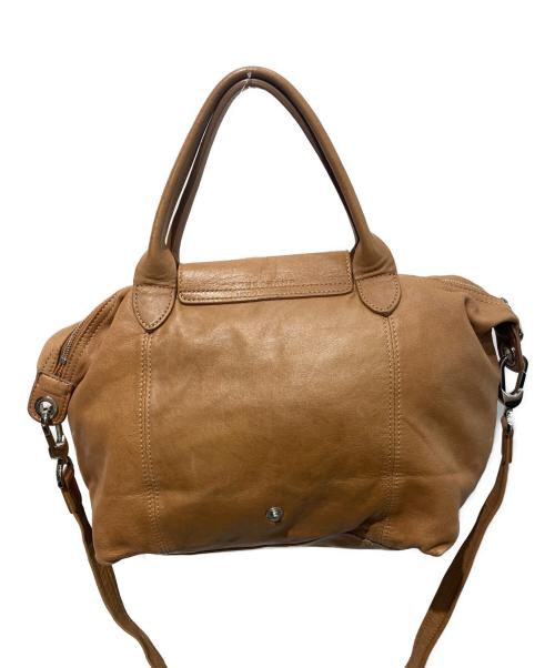LONGCHAMP（ロンシャン）LONGCHAMP (ロンシャン) レザートートバッグ　1512737016 ブラウンの古着・服飾アイテム